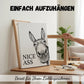 🧻 Decoración Divertida para Paredes de Baño - Cuadro de Burro con la Frase “Nice Ass” (Buen Culo)