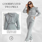 Set de sudadera y pantalones de chándal con capucha corta