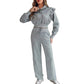 Set de sudadera y pantalones de chándal con capucha corta