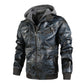 Chaqueta con capucha con cremallera de hombre