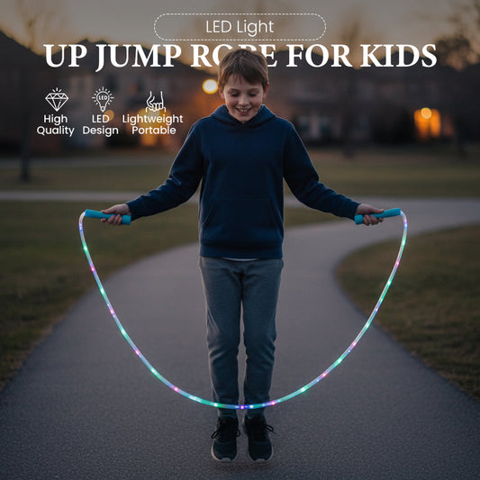 Cuerda de saltar con luz LED para niños