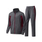 Conjunto de chaqueta y pantalones de correr de dos piezas de cremallera completa para hombre