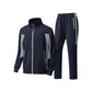 Conjunto de chaqueta y pantalones de correr de dos piezas de cremallera completa para hombre