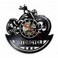 Reloj de pared de vinilo de moto retro