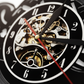 Reloj de pared de vinilo de moto retro
