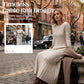 50 % OFF !!✨Women's Long Sleeve Cable-Knit Sweater Midi Dress