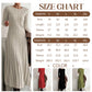 50 % OFF !!✨Women's Long Sleeve Cable-Knit Sweater Midi Dress