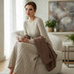 50 % OFF !!✨Women's Long Sleeve Cable-Knit Sweater Midi Dress