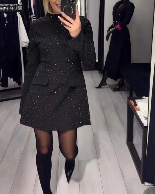 🔥Recién llegados 50% de descuento🎁Vestido elegante y brillante de mujer