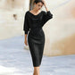 💃Vestido elegante para adelgazar de mujer que ceñe la cintura | Ajuste elegante y silueta✨ que favorece la figura