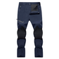 Pantalones tácticos de senderismo para hombre con bolsillos con cremallera