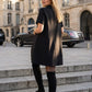 Vestido Mini de Cuello Elegante para Mujer