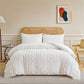 Set de cama con penacho de 3 piezas con recorte