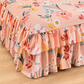 Juego de falda de cama con volantes de 3 piezas