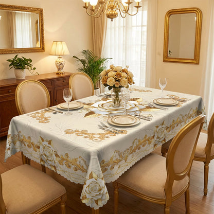 Mantel impermeable de rosa dorada