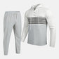 Conjunto de chándal con capucha y bloques de color para hombre