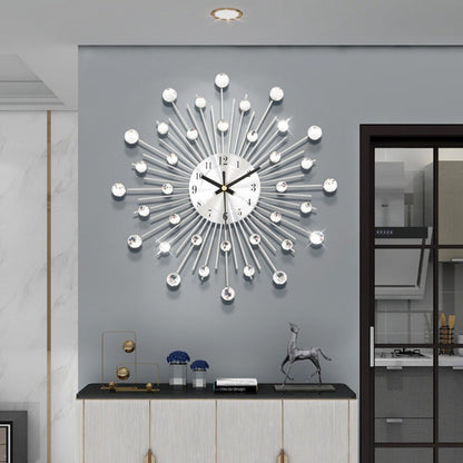 ✨🕰️ 50% de descuento ⚡ en el Creative Rhinestone Wall Clock – ¡Lujo silencioso y minimalista para salón, comedor y entrada! 💎🏡