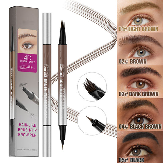 🏆¡Venta⚡flash 50K+ VENDIDOS! Bolígrafo líquido impermeable 2 en 1 para cejas casi desaparecido💥💕