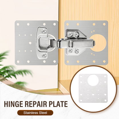 Placas de Reparación de Bisagras para Puertas de Gabinete en Acero Inoxidable