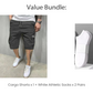 💖🩳 Pantalones cortos cargo casuales de hombre con cintura con cordón – Multibolsillos, ligeros y transpirables