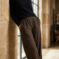 Pantalones de cintura recta de cintura recta de cintura alta con estampado de leopardo para mujer