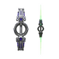 Sable de luz recargable con chispa y sonido