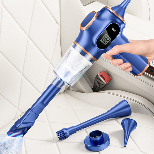 🚗🔥Aspiradora Inalámbrica Portátil para Auto 19,000 Pa – Potente, 6 en 1 con Pantalla Inteligente ✨🧹