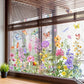 💐 Pegatinas de ventana de ramo de flores de colores 🖼️(Tamaño de corte libre)