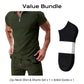 Conjunto de camisa con cuello alto y pantalones cortos para el verano