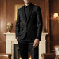【MÁS VENDIDO】🔥1º en Trajes🔥Traje de Esmoquin Negro con Brillos para Hombre – Conjunto de Chaqueta y Pantalón