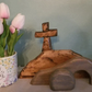 Último día 49% de descuento⚡La escena de Pascua y la cruz del sepulcro vacío