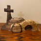 Último día 49% de descuento⚡La escena de Pascua y la cruz del sepulcro vacío