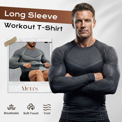 Camiseta de manga larga para entrenamiento de hombre