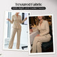 Conjunto de 2 piezas peplum y pantalones femeninos