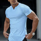 👕 ¡TIEMPO LIMITADO 50% DE DESCUENTO! 💪 Camiseta casual de varilla, de cuello en pico, atlética sólida – Corte ajustado, elástico premium, estilo ✨ moderno