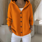 💎 ¡40% DE DESCUENTO! 💎 Cárdigan de punto con capucha y camisa de botón para mujer – Ajuste relajado, poliéster suave y 10 colores 🧥🌈 estilosos