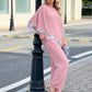 📢📢¡GRAN REBAJA! ⏰Set de top poncho elegante con ribetes de lentejuelas y pantalones anchos
