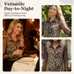 🐆👚 Camisa de mujer con estampado de leopardo y malla contrastante – Manga larga, versatilidad ✨ desde la oficina hasta la noche