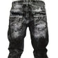 Vaqueros vaqueros elásticos creativos de moda masculina, estilo minimalista adecuado para el verano, estilo emo