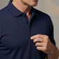 Camiseta de solapa de manga corta de secado rápido para hombre