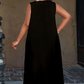 Vestido largo casual sin mangas para mujer y bolsillos
