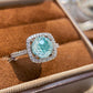 Anillo elegante de corte de fuegos artificiales en múltiples colores