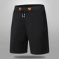 Pantalones cortos casuales de hombre con cordón y bolsillos con cremallera