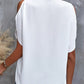 ❤️Elegante camiseta monocroma de mujer con escote en V y hombros descubiertos