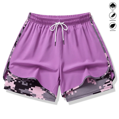⏳Oferta por tiempo limitado⏰Pantalones cortos deportivos informales para mujer con forro interior