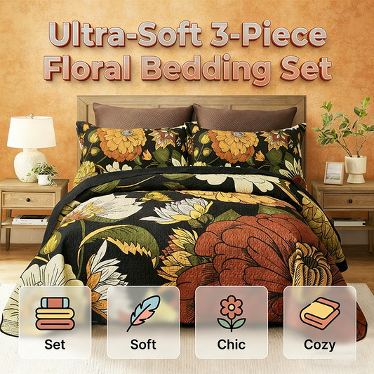 🎁Nueva llegada Set de Ropa de Cama Retro Floral de 3 Piezas 50%💥DE DESCUENTO MXN$ 25,99 Precio habitualMXN$ 51,98Precio de oferta  50 % FUERA