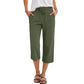 Pantalones cortos de mujer con mezcla de algodón y lino
