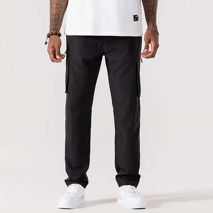 Pantalones cargo casuales de hombre con múltiples bolsillos