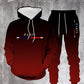 Conjunto de chándal degradado para hombre – Sudadera con capucha y pantalón deportivo