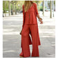 Set de ropa cómoda fluida de 3 piezas para mujer